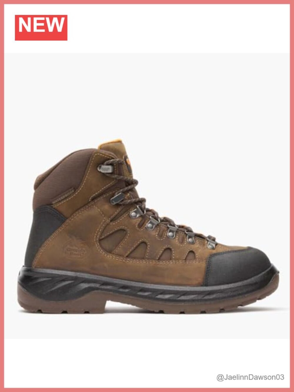 Waterproof Full-Grain Leather Work Boots, 6 Inch Lace-Up, EH Safety, Round Toe